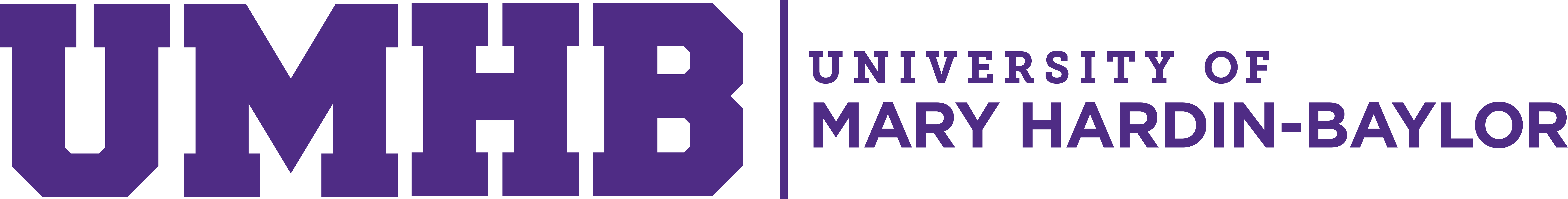 Primary UMHB logo - color purple